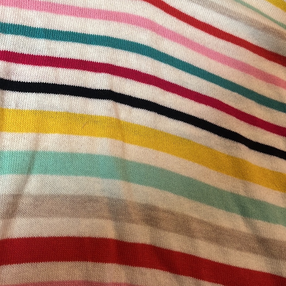Talbots Outlet Multi-Colored Striped Sweater, Siz… - image 3